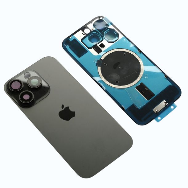 Klapka baterii z magnesami MagSafe do iPhone 16 Pro, Czarny Tytan