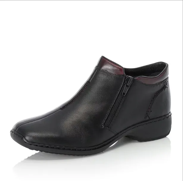RIEKER buty, półbuty, sneakersy, botki, trzewiki czarne skóra L3882