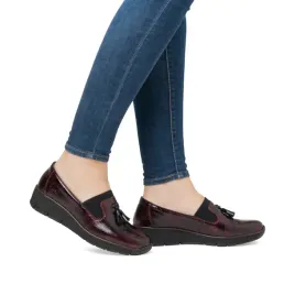 rieker-buty-polbuty-mokasyny-damskie-bordowe-lakierowane-53751