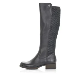 rieker-buty-botki-trzewiki-kozaki-damskie-czarne-skorzane-z9591