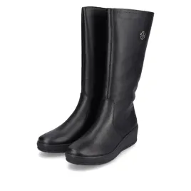 rieker-buty-botki-trzewiki-kozaczki-damskie-czarne-skorzane-y4470