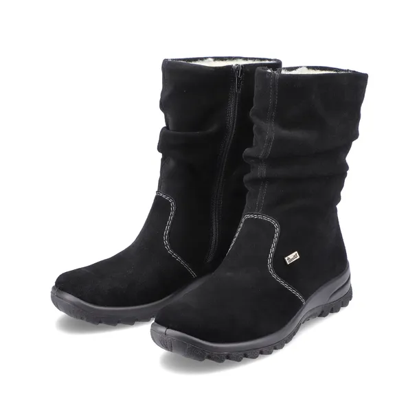 RIEKER TEX botki, kozaczki damskie czarne Z7171