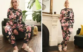 next-czarna-przytulna-pizama-z-dlugim-rekawem-w-kwiaty-xxl