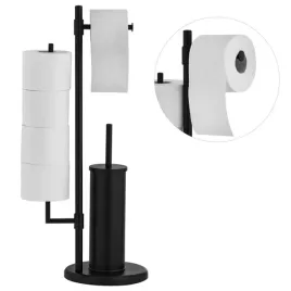 stojak-wc-3w1-czarny-yoka-uchwyt-papier-zapas-szczotka-wolnostojacy