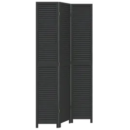 parawan-pokojowy-3-panelowy-czarny-lite-drewno-paulowni