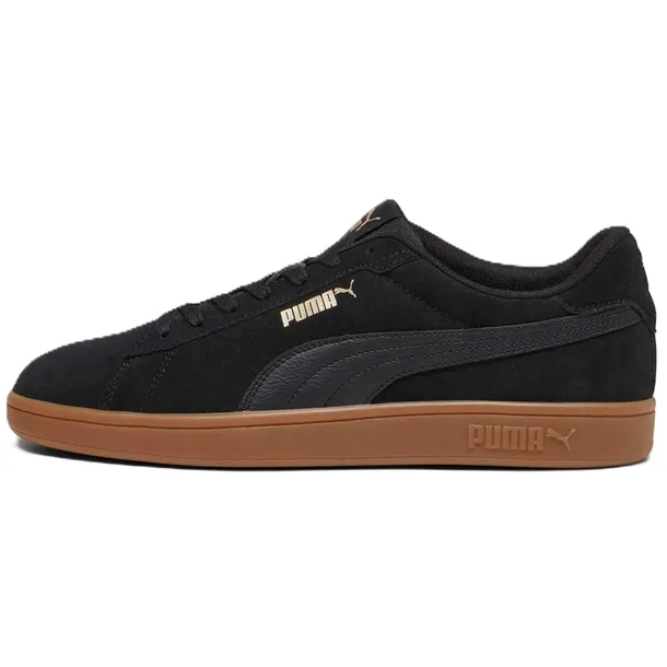 BUTY MĘSKIE PUMA SMASH 3.0 KLASYCZNE TRAMPKI NA CO DZIEŃ CZARNE SKÓRZANE