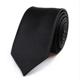 elegancki-krawat-meski-waski-gladki-czarny