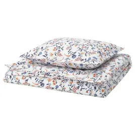 ikea-brudkrusbar-komplet-poscieli-bialy-wzor-kwiatowy-150x200-50x60-cm