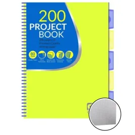 kolonotatnik-a4-100-kartek-patio-coolpack-5-zakladek-zolty-neon