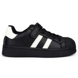 buty-dzieciece-skorzane-sneakersy-czarne-wygodne-klasyczne-z-paskami-34