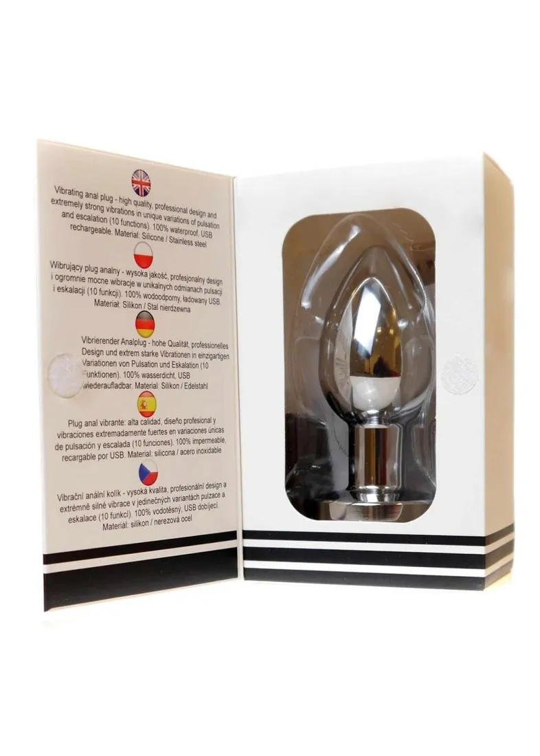 stymulator-rechargeable-butt-plug-vibrator-usb-10-functions-silver-stan-nowy