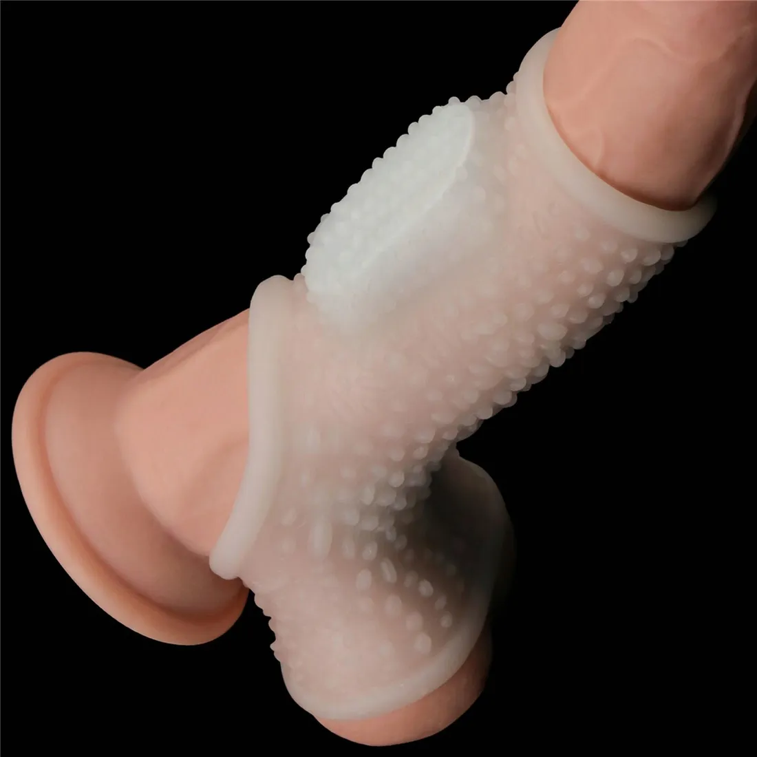 vibrating-drip-knights-ring-with-scrotum-sleeve-white