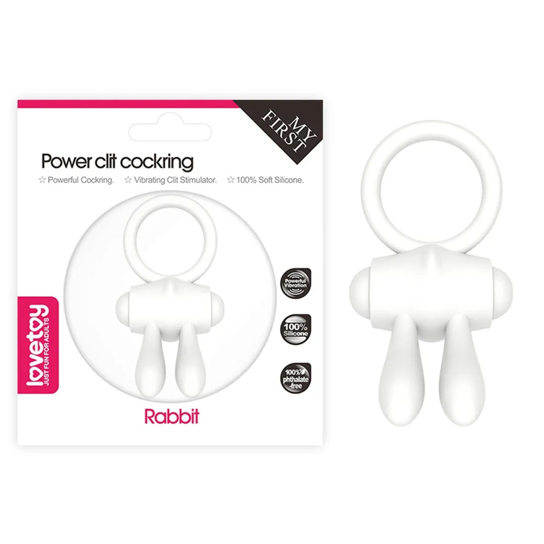 power-clit-silicone-cockring-white