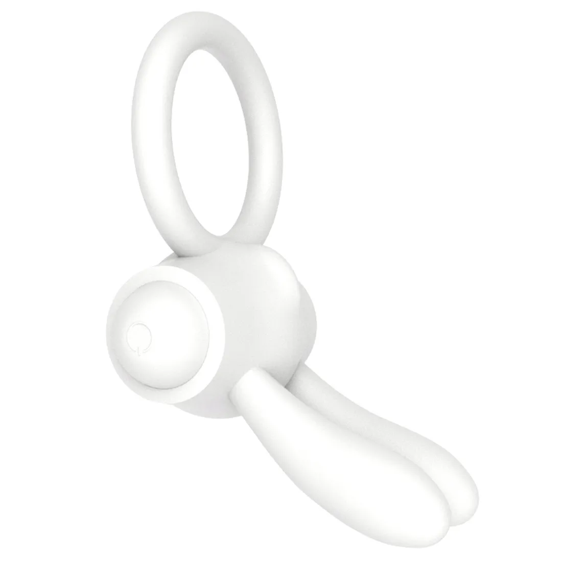 power-clit-silicone-cockring-white
