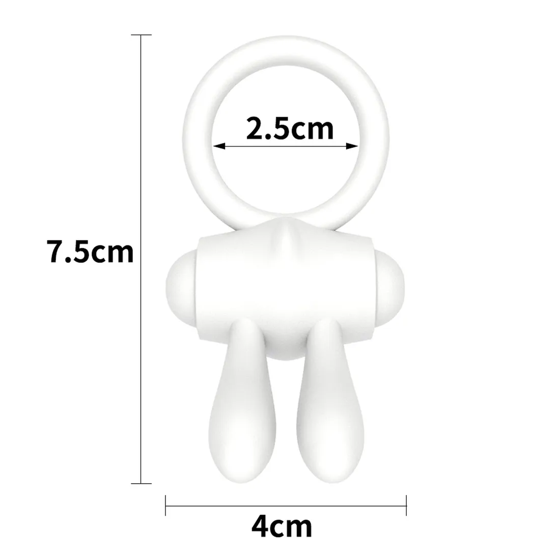 power-clit-silicone-cockring-white