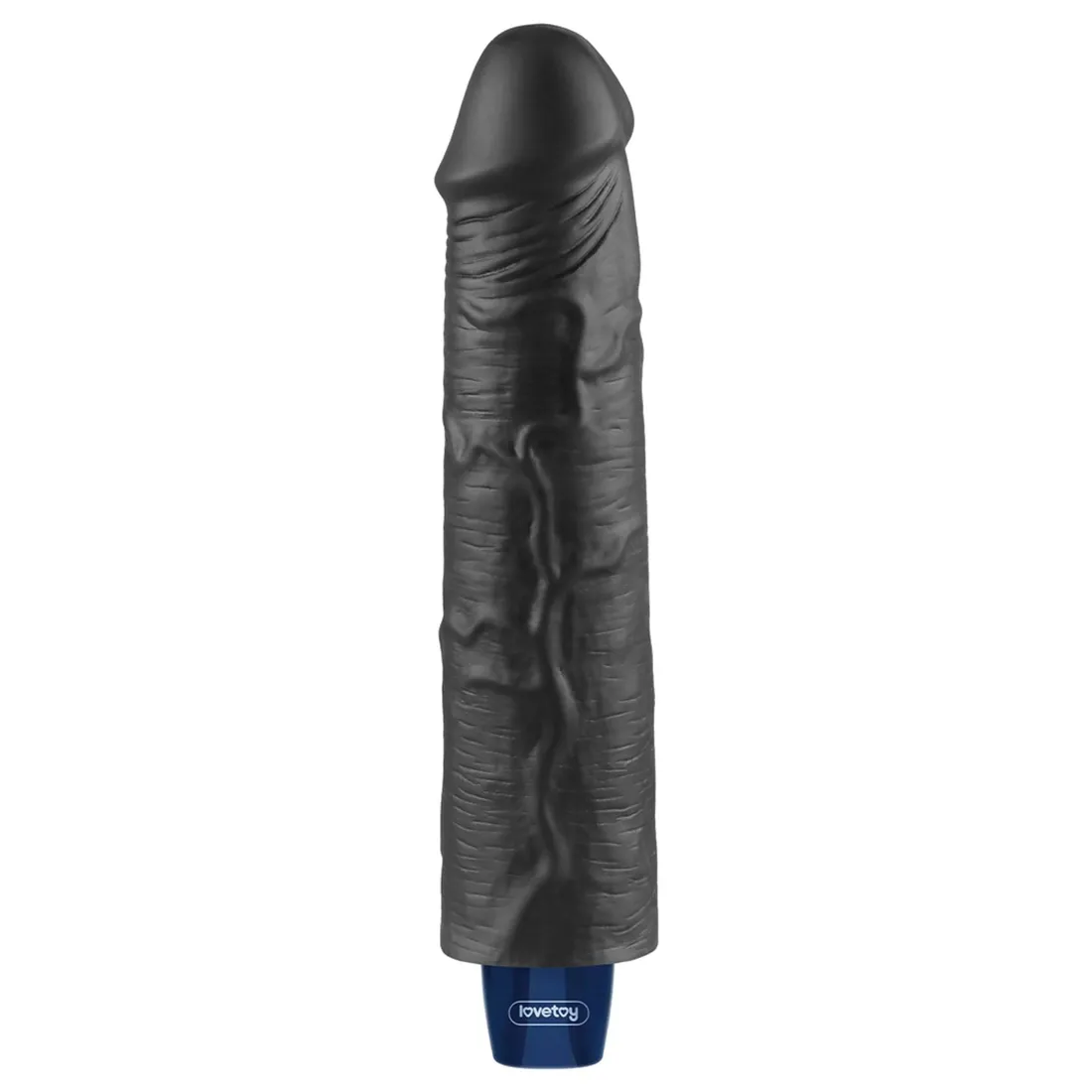9-5-real-softee-rechargeable-tpe-vibrating-dildo-black