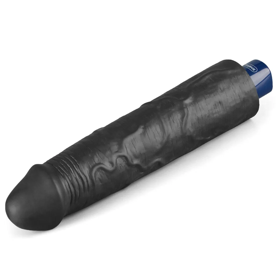 9-5-real-softee-rechargeable-tpe-vibrating-dildo-black