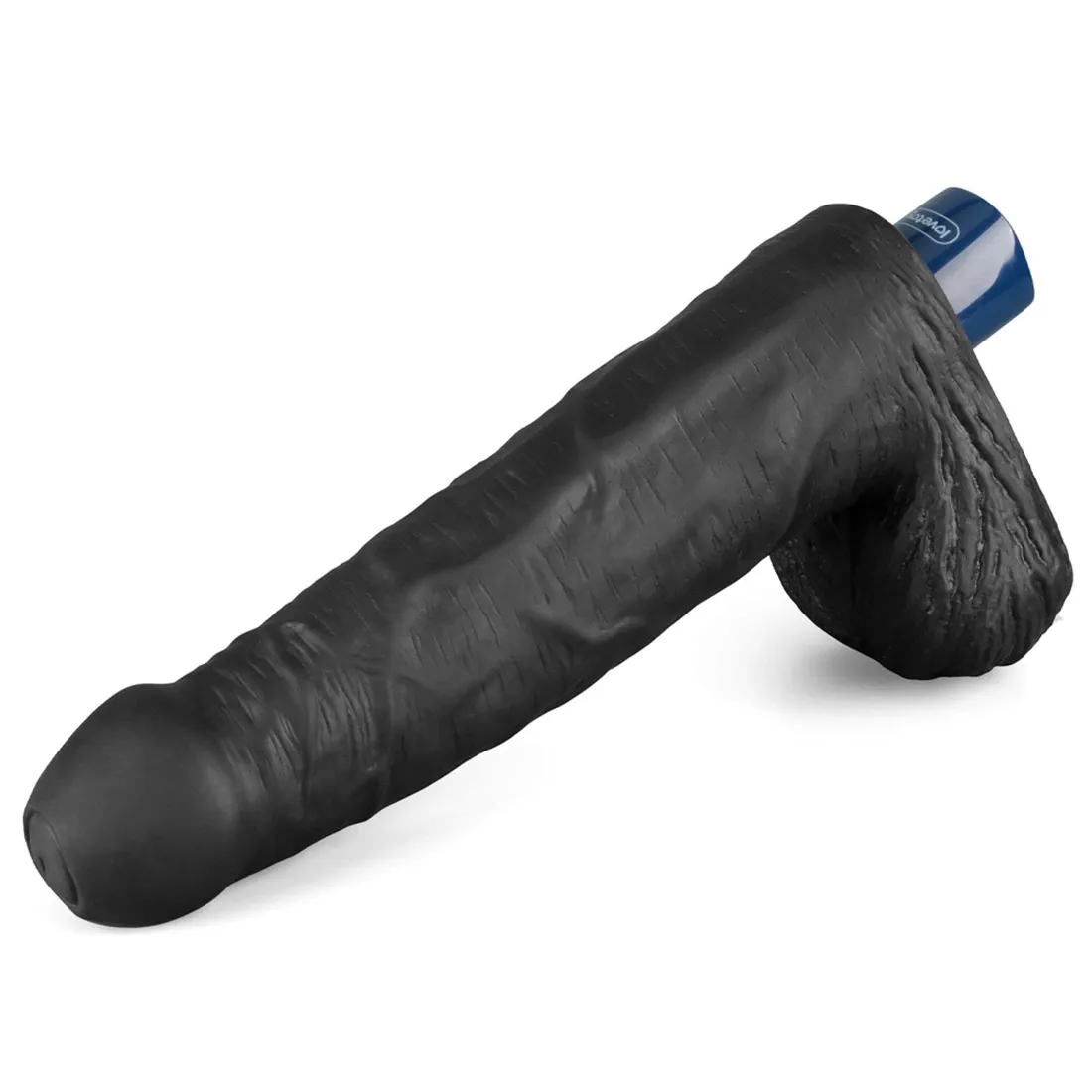 9-real-softee-rechargeable-tpe-vibrating-dildo-black