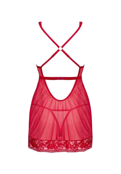 lacelove-babydoll-i-stringi-m-l-wzor-dominujacy-bez-wzoru