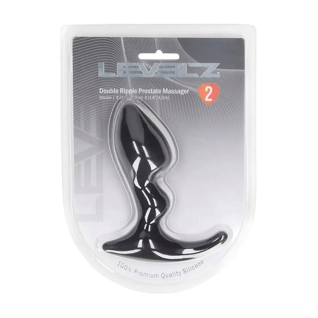 double-ripple-silicone-prostate-massager-black