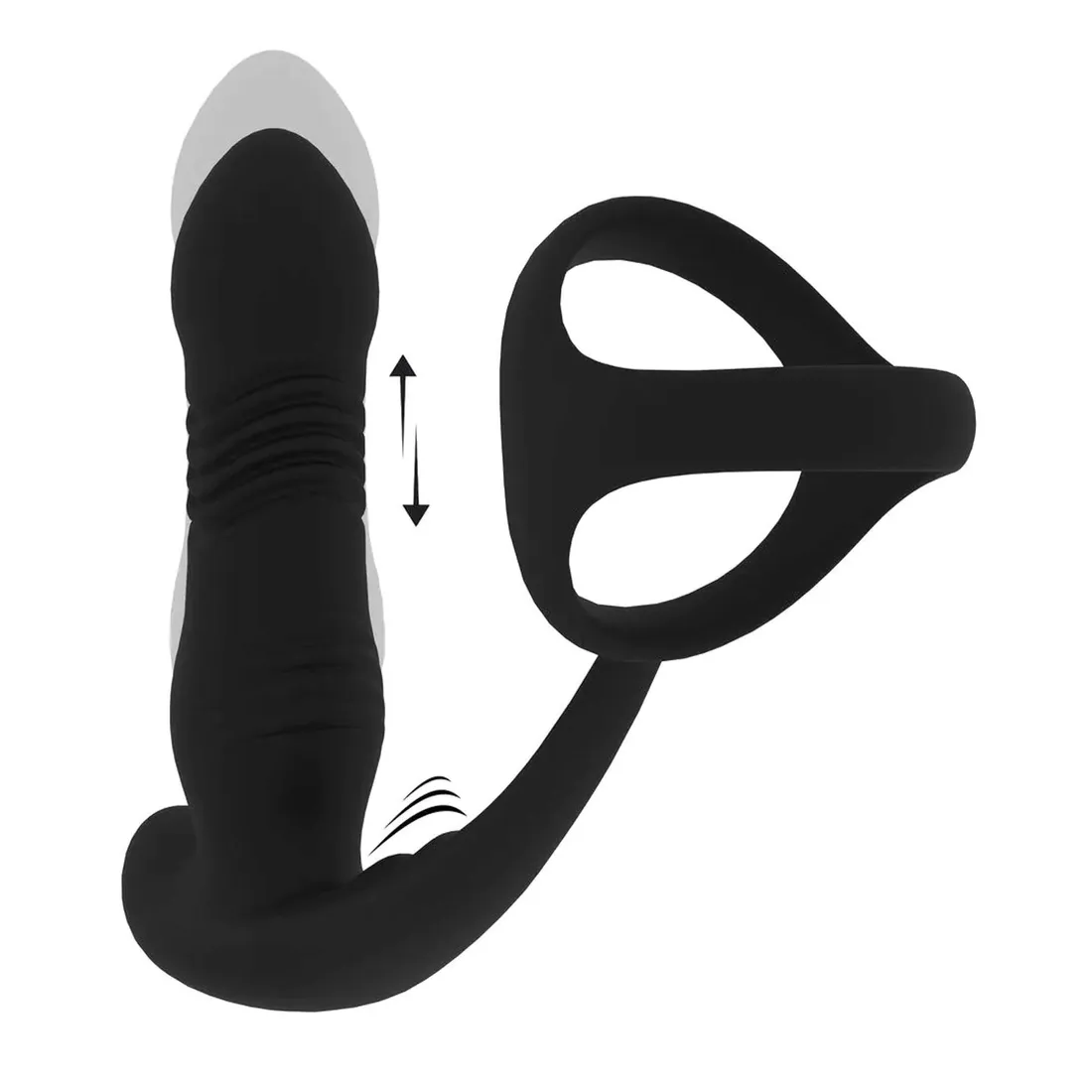 vibrating-and-thrusting-silicone-prostate-massager-with-tri-o-cockring-bl