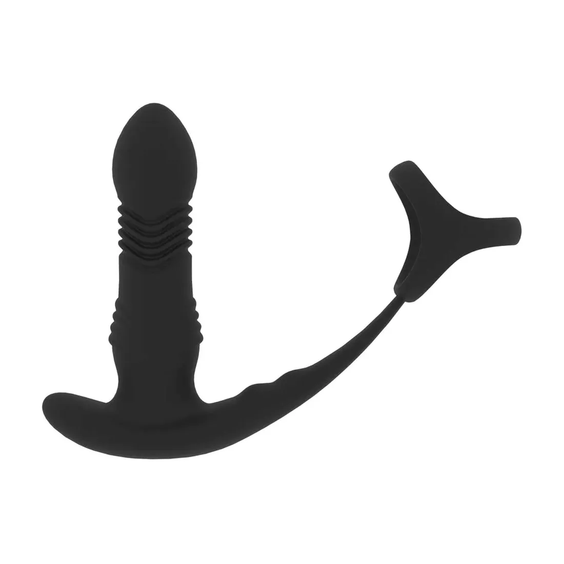 vibrating-and-thrusting-silicone-prostate-massager-with-tri-o-cockring-bl