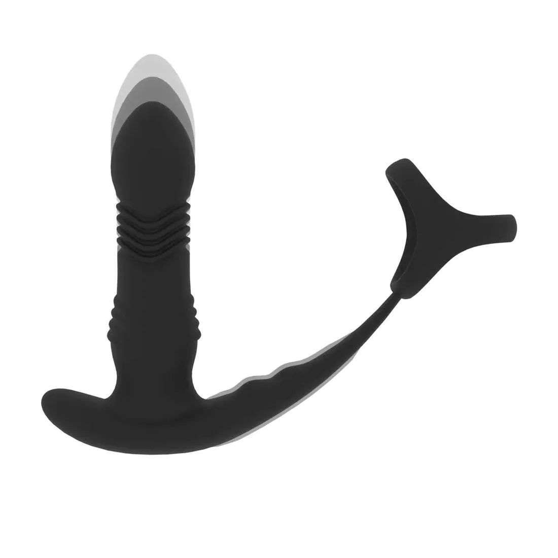 vibrating-and-thrusting-silicone-prostate-massager-with-tri-o-cockring-bl