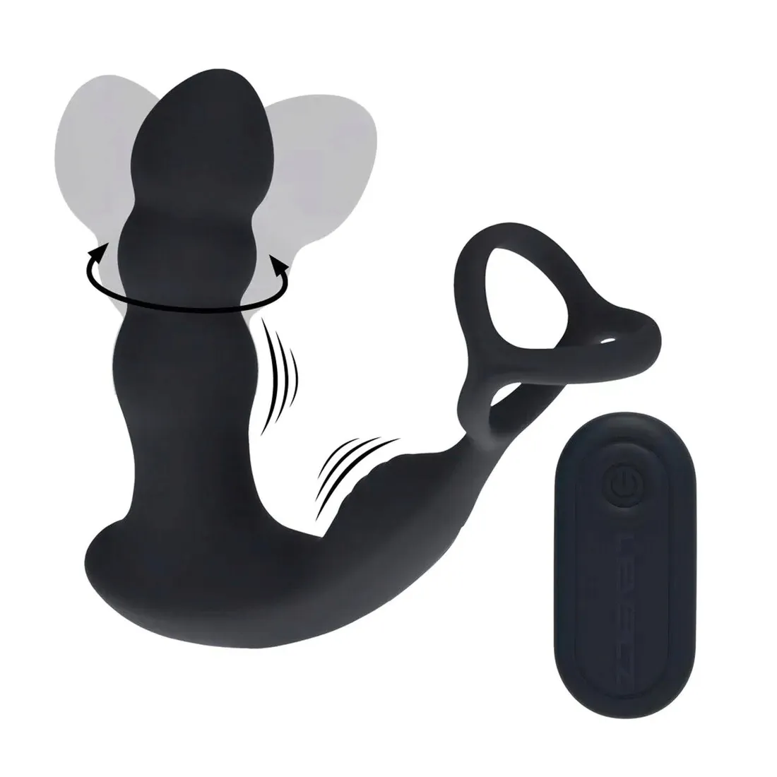 dual-vibrating-remote-rotating-head-silicone-prostate-stimulator-with-cock
