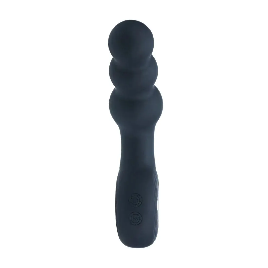 vibrating-beaded-silicone-prostate-massager-with-loop-black