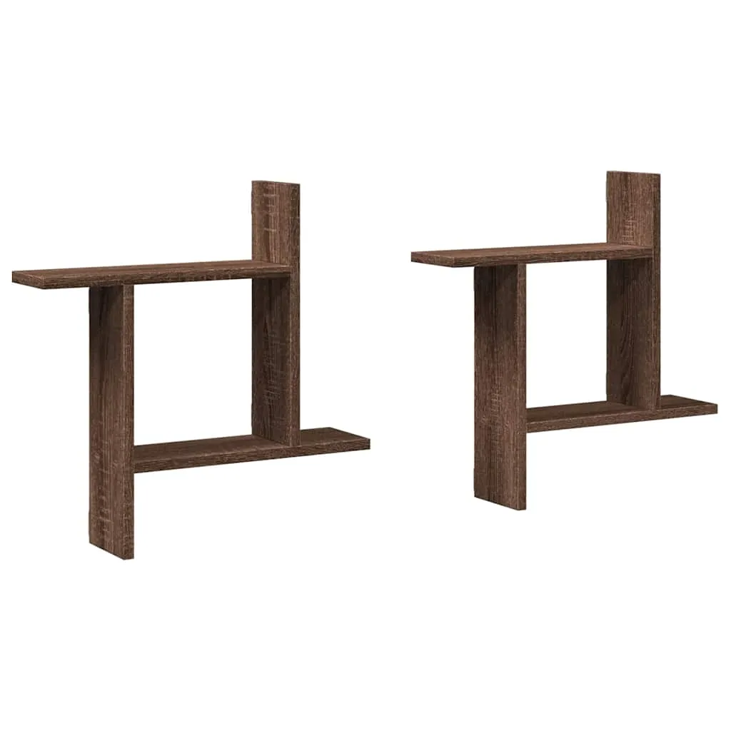 polki-scienne-2-szt-brazowy-dab-50x12x50-cm