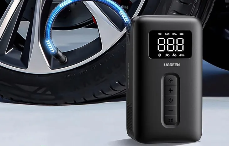 pompka-samochodowa-elektryczna-do-kol-12v-2500-mah-150-psi-ugreen-stan-nowy-marka-ugreen
