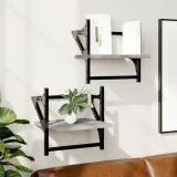 wiszaca-polka-scienna-30x25x30-szary-dab-stan-nowy