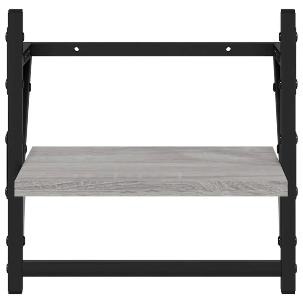 wiszaca-polka-scienna-30x25x30-szary-dab-stan-nowy