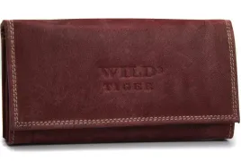 portfel-damski-skora-nubuk-wild-tiger-ciemnoczerwony