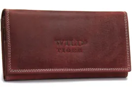portfel-damski-skora-nubuk-wild-tiger-ciemnoczerwony