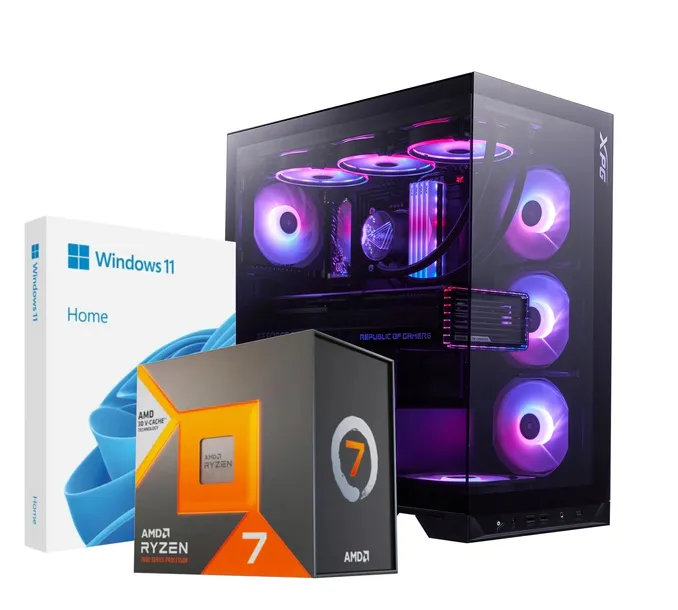Komputer gamingowy XPG Ryzen 7 7800X3D RTX5080 32GB DDR5 1TB Win11 WiFi BT