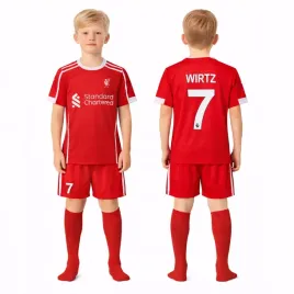 stroj-pilkarski-koszulka-spodenki-getry-wirtz-liverpool-rozm-140-cm