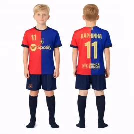 stroj-pilkarski-koszulka-spodenki-getry-raphinha-barcelona-rozm-s