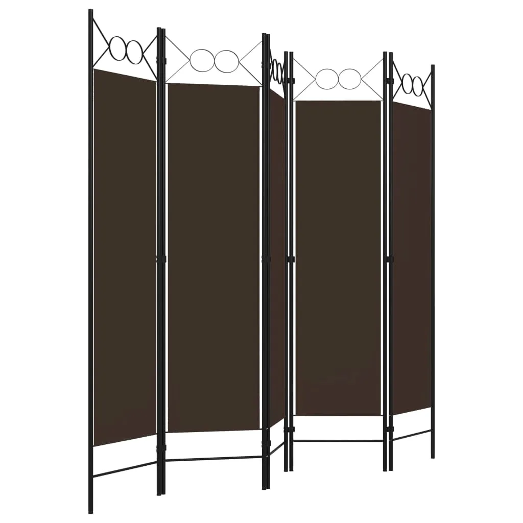 parawan-5-panelowy-brazowy-200-x-180-cm-stan-nowy