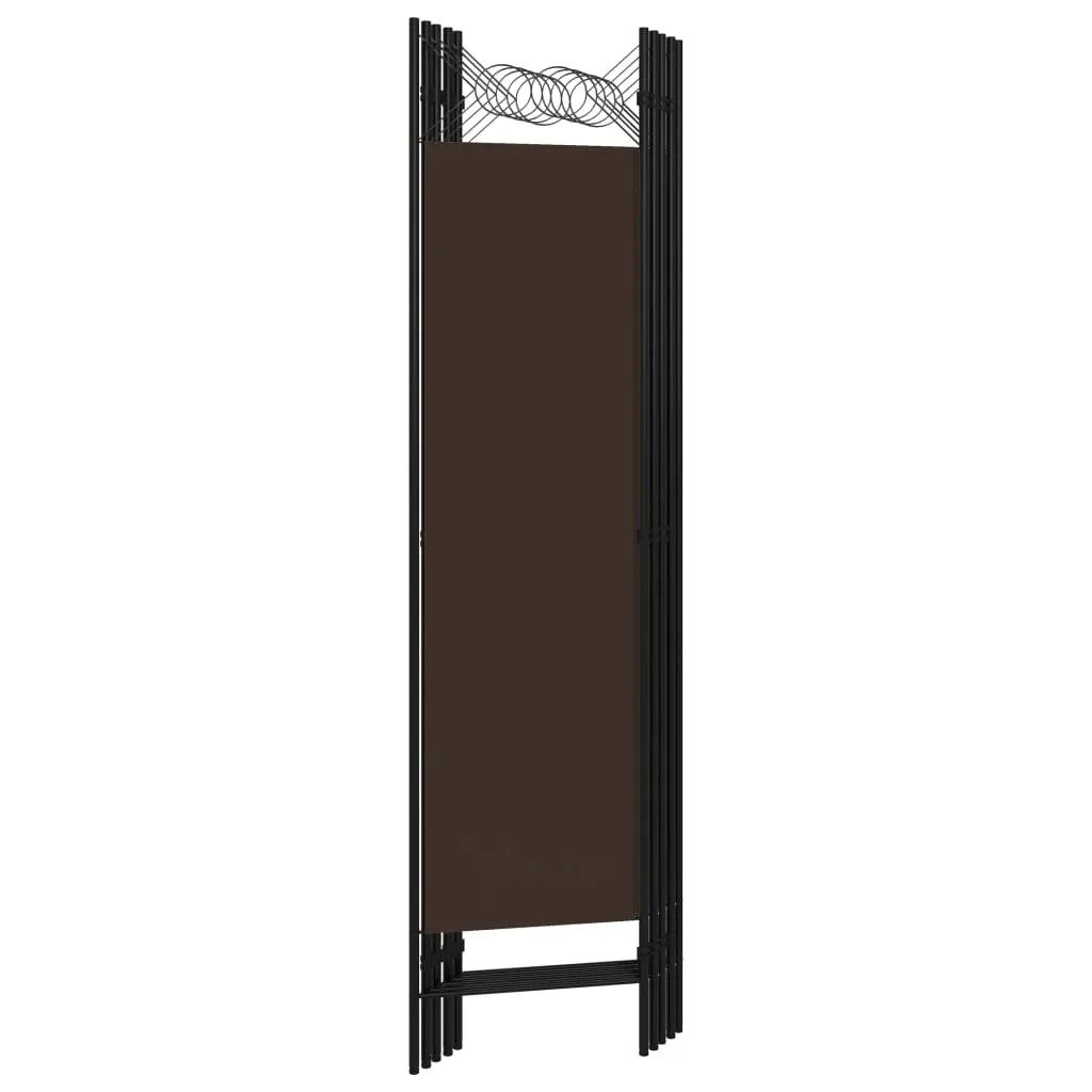 parawan-5-panelowy-brazowy-200-x-180-cm