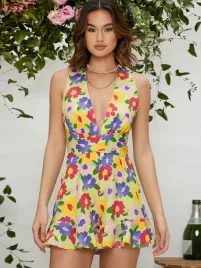 cc42305-shein-sukienka-mini-dekolt-v-falbana-kwiatowy-wzor-xs