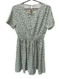 lc45221-shein-sukienka-mini-kwiatowy-wzor-krotki-rekaw-marszczenie-boho-m