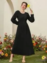 kc62103-shein-plisowana-sukienka-maxi-czarna-dlugi-rekaw-pasek-9-l-xl