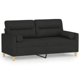 sofa-2-osobowa-z-poduszkami-czarna-158x77x80cm