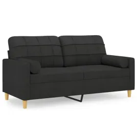 sofa-2-osobowa-z-poduszkami-czarna-158x77x80cm