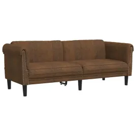 sofa-3-os-brazowa-sztuczna-skora-zamszowa