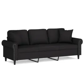 sofa-3-osobowa-aksamitna-czarna-212x77x80cm-2-poduszki