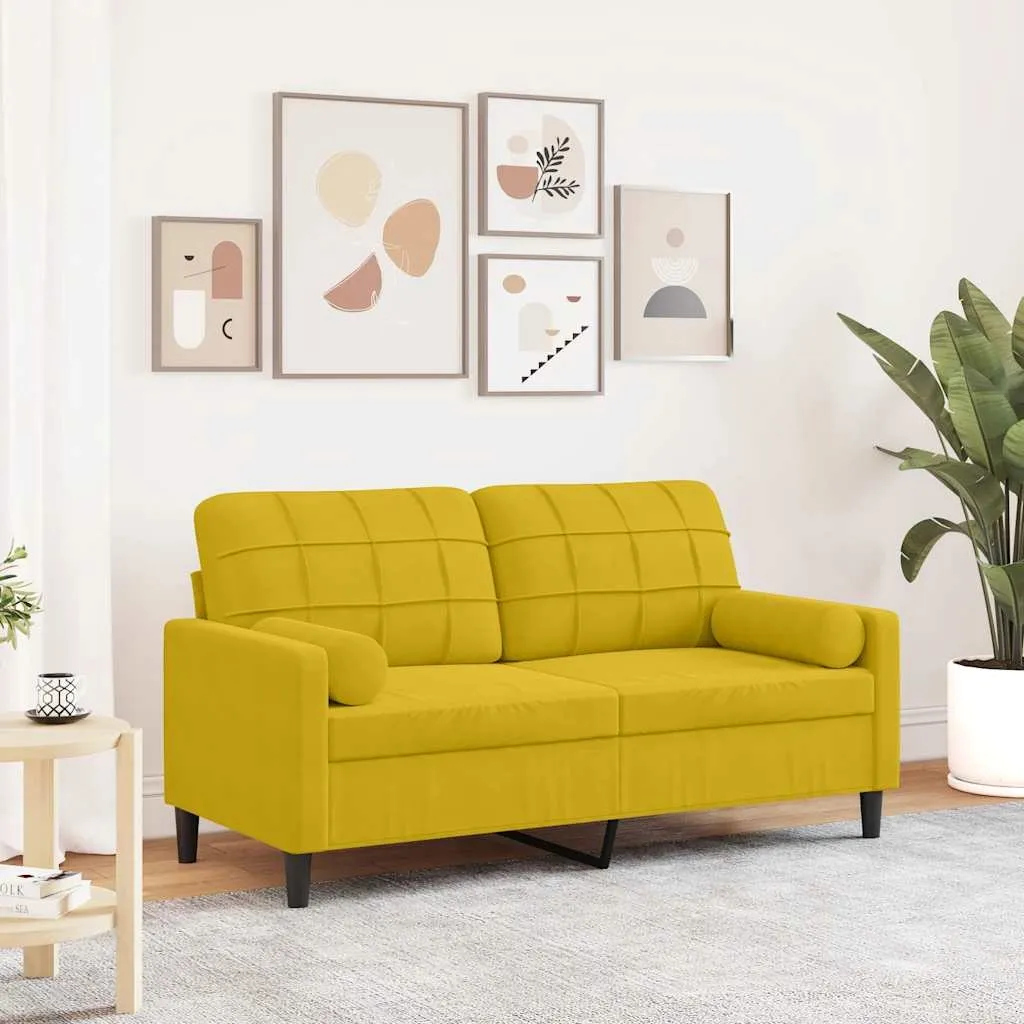 sofa-aksamitna-2-osobowa-157x77x80-zolta
