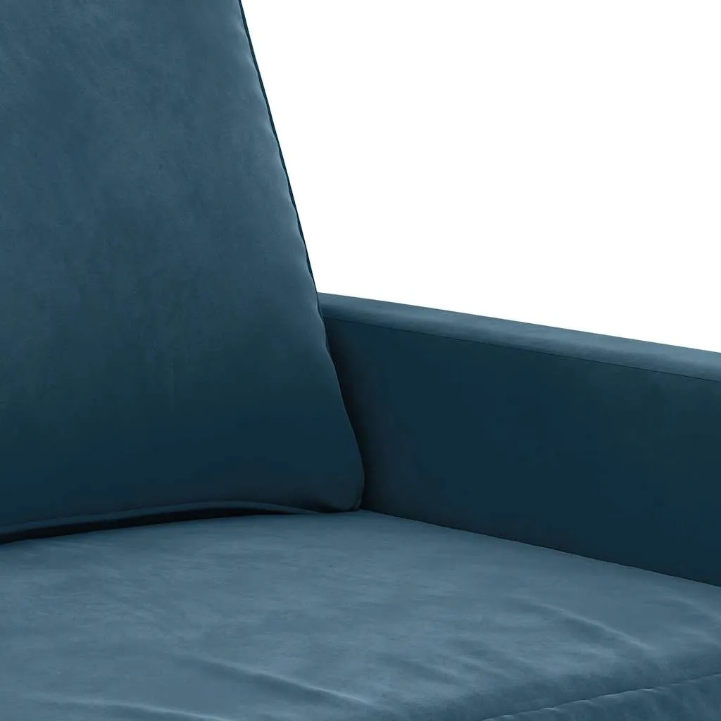 sofa-aksamitna-2-osobowa-niebieska-158x77x80cm
