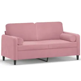 sofa-aksamitna-2-osobowa-rozowa-158x77x80cm-poduszki